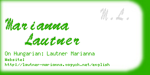 marianna lautner business card